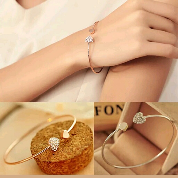 Beautiful ♡ Cuff Bangle Bracelets (silver&gold) - Picture 5 of 5